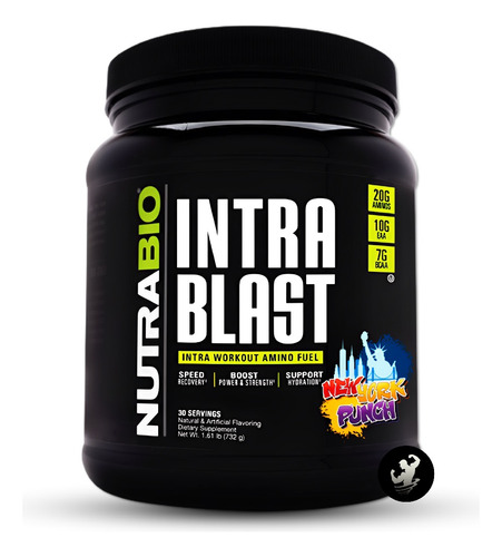 Intrablast Nutrabio. Aminoácidos Bcaa + Eaa + Glutamina 