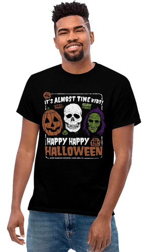 Playera Halloween Day Diseño 169 Calabazas Terror Beloma 