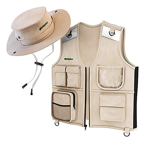 Kids Explorer Vest And Hat Costume - Backyard Safari Yh43m