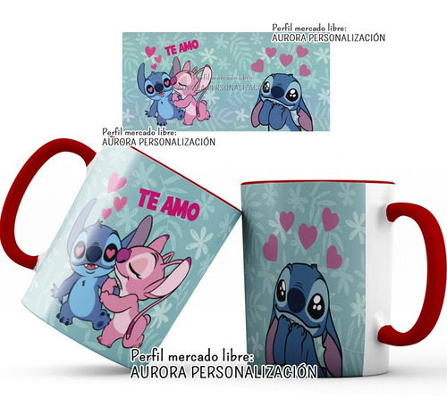 Mug  Oreja Interior Rojo Amor San Valentin Regalo Pareja 07