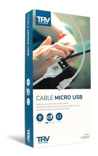 Cable Usb A Micro Usb Trv 1 Metro Carga Rapida