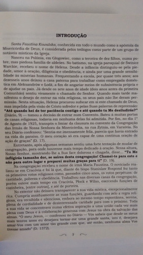 Livro Diário De Santa Faustina Misericórdia Divina Flexível
