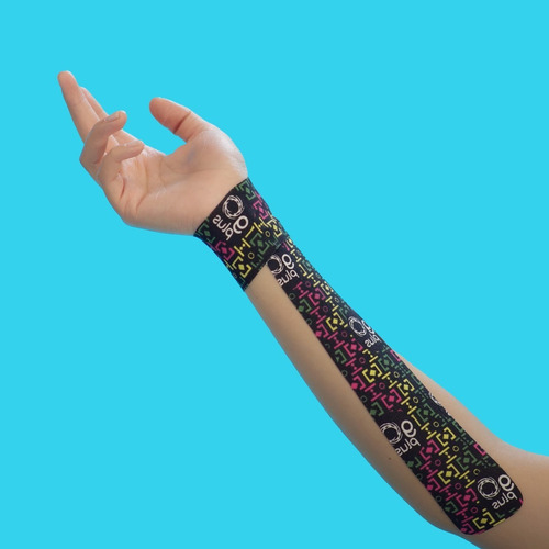 Imagen 8 de 10 de Paquete De 6 Cintas Kinesiológicas Negras Diseño Go Plus 5m