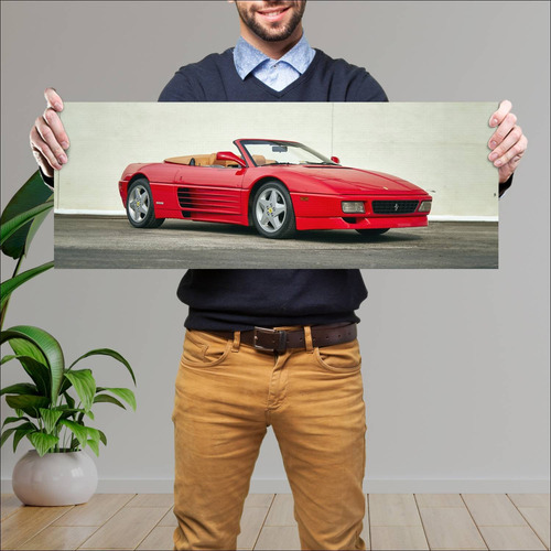 Cuadro 30x80cm Auto 1993 Ferrari 348 Spider Us 7 262