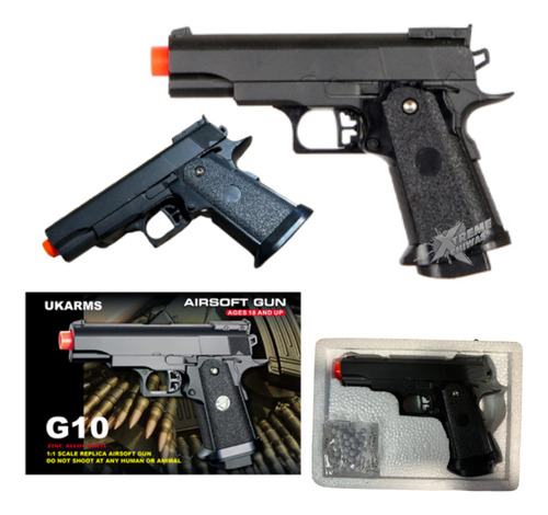 Marcadora Airsoft G10 Spring Bbs 6mm Xtreme P