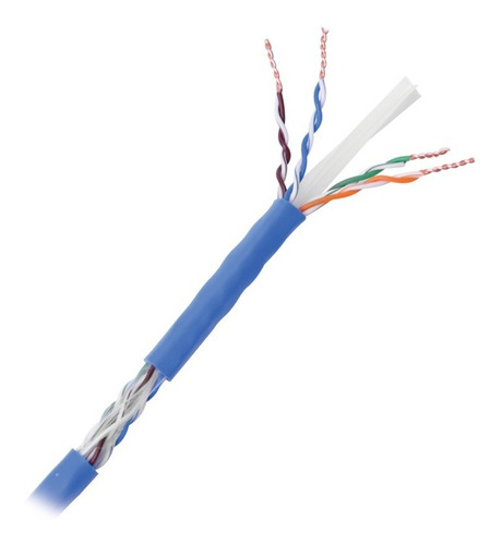 Cable Cal 23 Alto Rendimiento Ul Garantía 25 Años Azul 100m