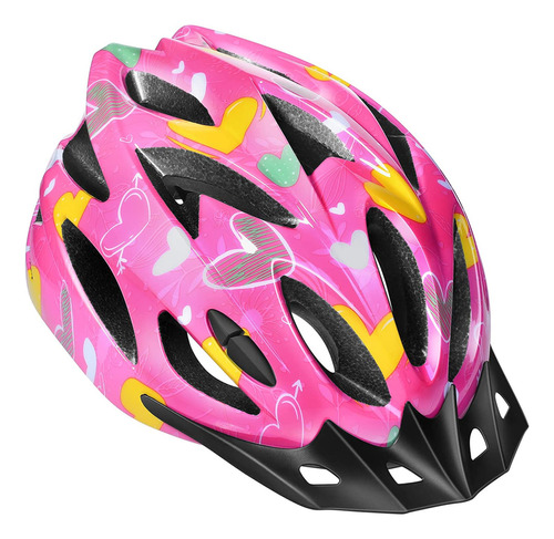Casco De Bicicleta Ligero Para Adultos Con Bufanda (rosa)