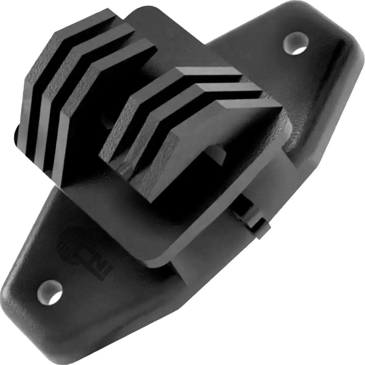 25un Isolador W Médio Econômico 63mm Dupla Furação 50mm Passagem Fio Até 5mm Isolação 30kV Linha Reta Cerca Elétrica Profiplast