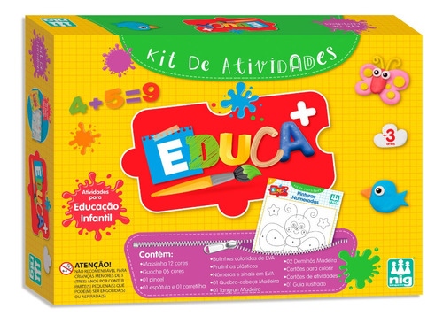 Kit De Atividades Educativa Pedagógica Infantil Para Criança