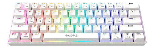 Teclado Mecanico Gamdias Gd-hermes E3 Blue Wh Rgb 61 Tec /vc Color Del Teclado Blanco