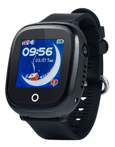 Smartwatch Wonlex GW400X 1.22" caja  negra, malla  negra