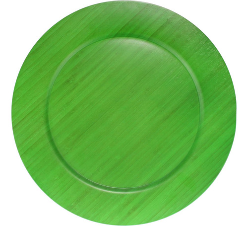 Juego De Platos Vajilla Bambú 4 Piezas 33 Cm Redondo 4066040