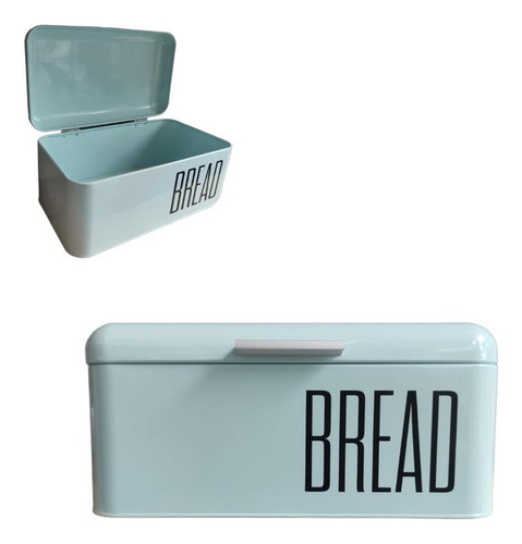 Porta Pão Silky Bread Aço 33x18cm - Hauskraft Cor Verde