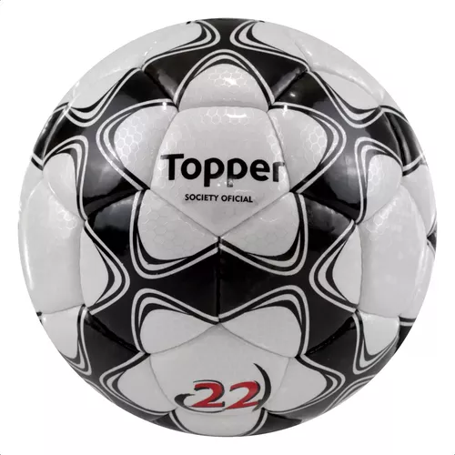 Bola de Futebol Society Topper Slick 22 - Amarela no Shoptime