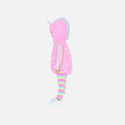 Imagen 2 de 9 de Disfraz Unicornio Bebe Niña Rosado Alta Calidad 3 Piezas