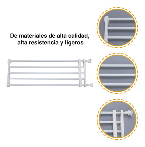 Reja Perros Bebés Puerta Escalera Ajustable 56 A 100 Cms