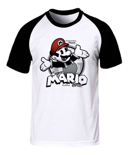 Mario Bros Remera Juego Retro Spun Adulto/niño