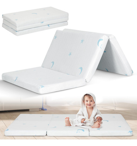 Pankers Colchón Portátil Triple Pliegue 96 X 66 Cm Mmg