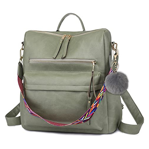 Las Mujeres De Cuero Mochila Purse Roosalance Moda Grande Mu