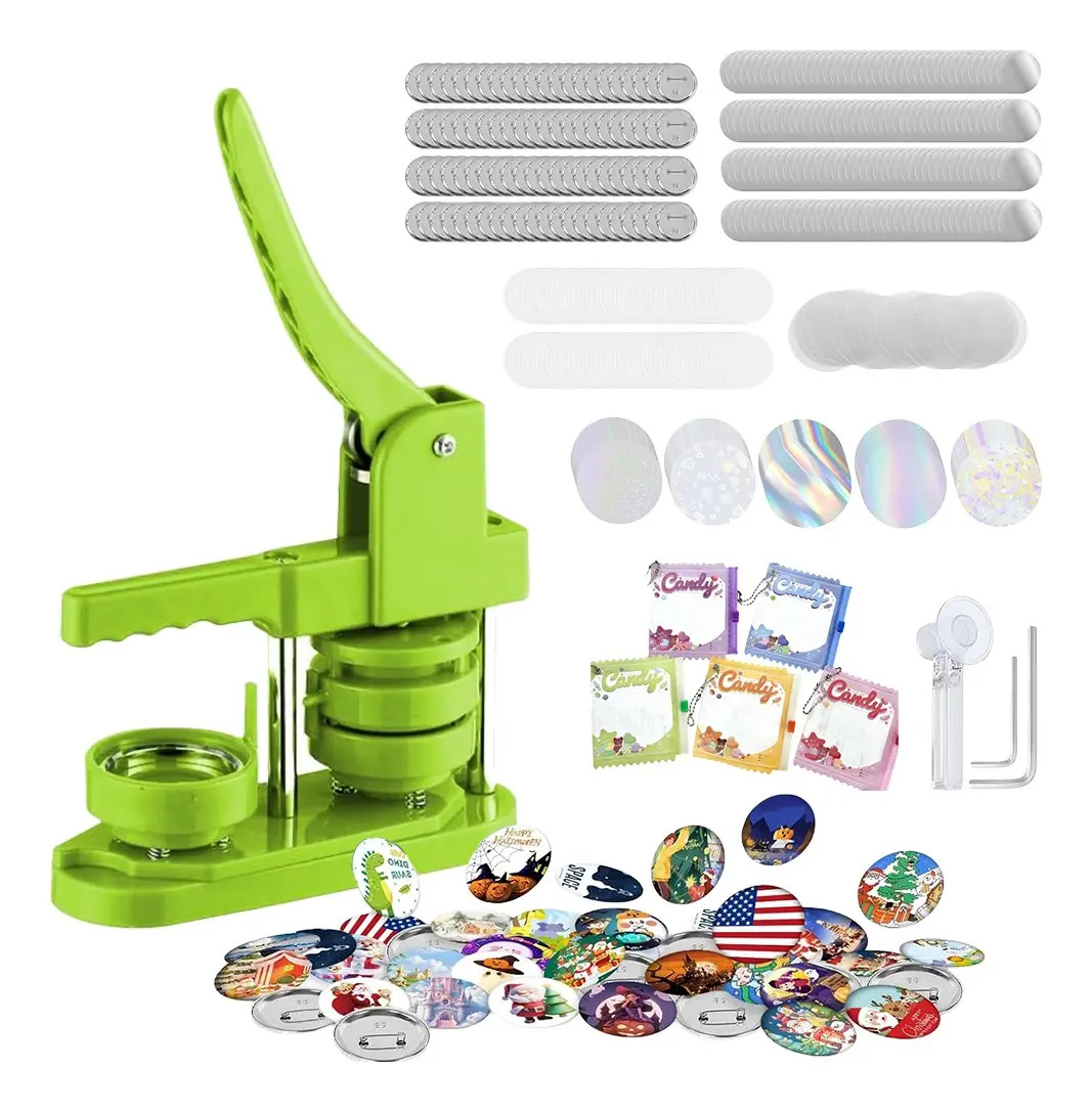 Máquina para Hacer Insignias Banna de 58 mm con 200 Chapas, para Recuerdos y Publicidad