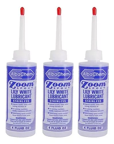 Aceite Para Maquina De Coser En Zoom Spout Oiler: Lily White Oil  (Inoxidable