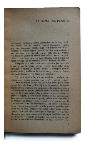 La Dama Del Perrito Y Otros Relatos - Anton Chejov, 1972. (Usado)