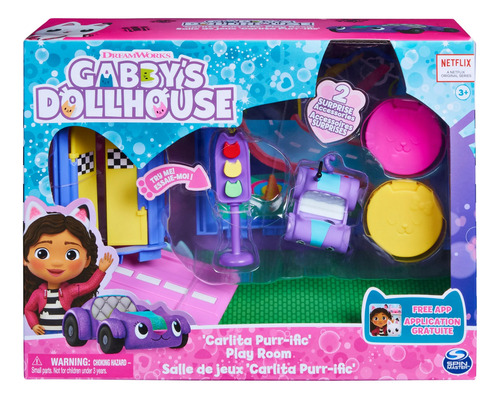 Gabby's Dollhouse Set Casita De Las Muñecas De Gabby Carlita Purr-ific