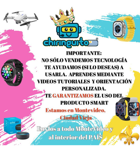 Smartwatch I20 Ultra Max Suit + 7 Mallas + Auriculares Pro3