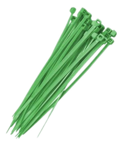 100 Abraçadeiras Cinta Nylon Enforca Gato 3,6x150mm Cores Cor Verde