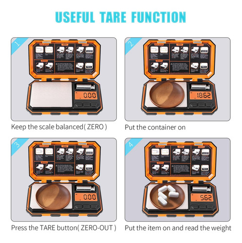 Báscula Digital Fuzion Con Pantalla Lcd, 200g X 0,01g