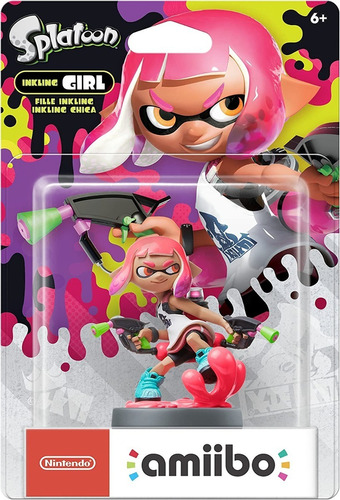 Amiibo Inkling Girl Color Rosa Edicion Splatoon Nuevo Usa