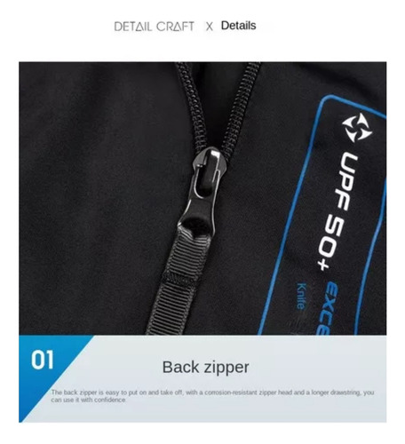 Traje De Buzo Superelástico Para Hombre Con Protección Solar