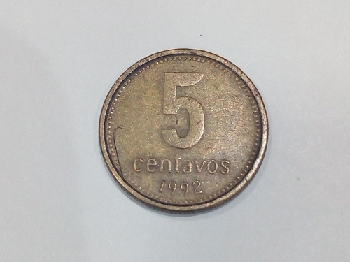 Moneda De 5 Centavos Argentina 1992