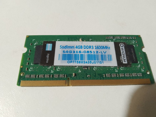 Memoria Ram 4gb 1 Magnum Tech S4g316-08512-mt