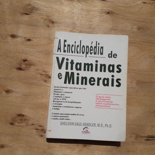Livro  A Enciclopédia  De Vitaminas E Minerais  Hendler