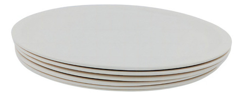 Platon Tampiqueño Oval 29cm Tipo Plástico De Melamina 36pz Color Blanco