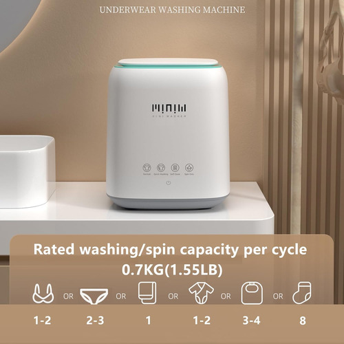 Lavadora Mini Totalmente Automática Portátil Ropa Int...
