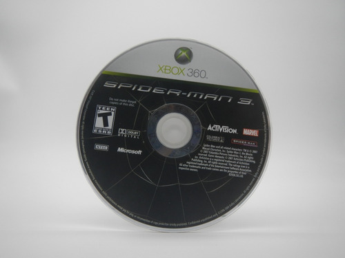 Spiderman 3 Xbox 360 Gamers Code*