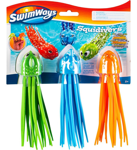 Swimways Set 3 Calamares Sumergibles ! 