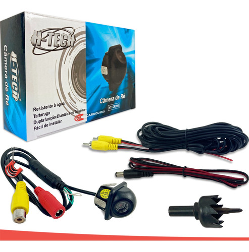 Imagem 7 de 8 de Câmera Frontal Tartaruga Universal H-tech Ht-cr200