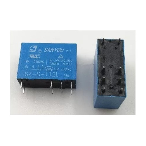 Rele Relay 8 Pines 16 Ampers Sz-s-112l Sanyou 12vdc