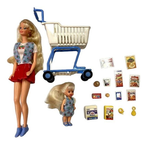 Barbie And Kelly - Shopping Set - Mattel Jp