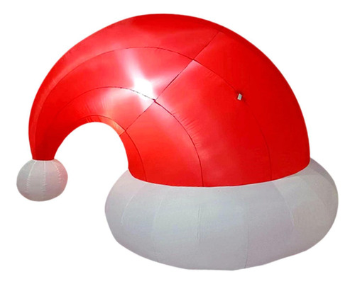 Gorro De Papá Noel Inflable De Navidad Con Luces Led