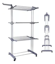 Comprar Tendedero Para Ropa Plegable Ropa Tender 3 Niveles C\u002Fruedas Gris