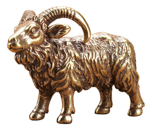Escultura De Cabra De Latón, Oveja En Miniatura,