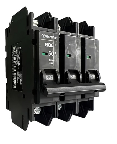 Breakers Superficiales Thqc Exceline 3 Polos 50amp