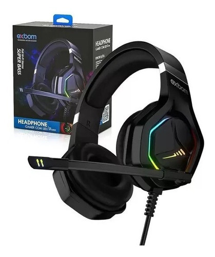 Headset Exbom Com Led Rgb Hf-g860