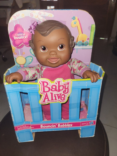 Boneca Baby Alive Balança Bebê Negra Importada 2009