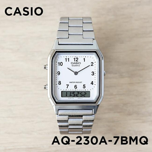 Reloj Casio Aq230a-7b Vintage Alarma Crono  Somos Tienda 