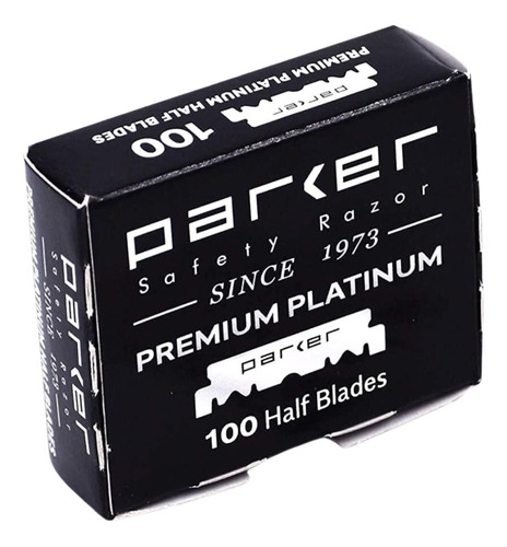 Cuchillas Parker Premium 1/2, Barbería/peluquería, 100 Pz